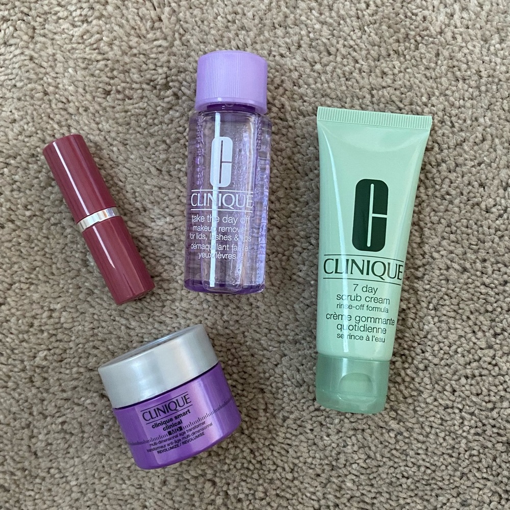 Clinique mini makeup skincare bundle travel size